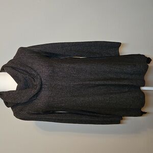 Relativity Charcoal Cowl Neck Comfy Sweater